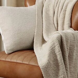 🤍 NEW Sunday Citizen Snug Lap Throw Blanket Ultra Soft Cozy Knit Cream/Beige 🤍